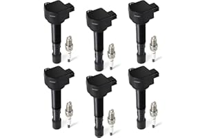 DEEGOOLY 6PCS UF400 Ignition Coils Pack & Iridium Spark Plugs Compatible with Honda Pilot Ridgeline 2006-2008 for Acura MDX 2003-2006 for Saturn Vue 2004-2007 V6 3.5L 3.7L