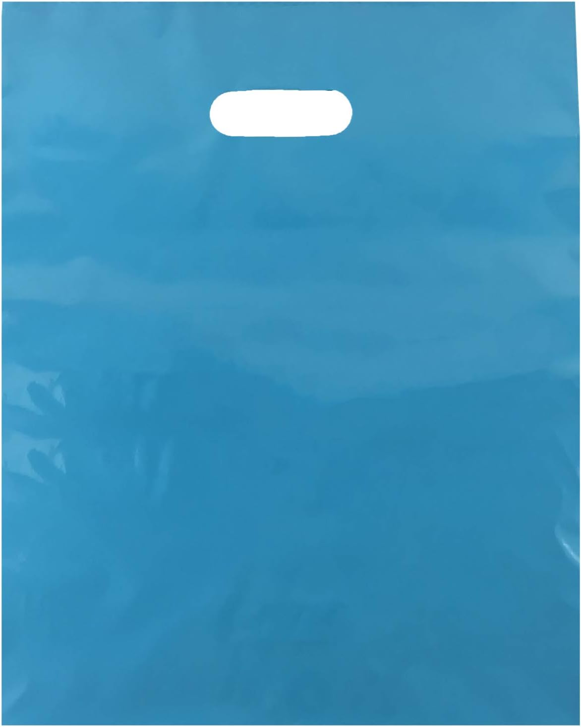 Durable Merchandise bags Pick ur Color 12 X15 Die Cut Handle-Frosted finish-Anti-Strech. For Retail, Party, Handouts and more by VADUGAVARA (Teal 40 count)