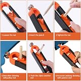 flintronic Scribing Ruler Contour Gauge Lock Irregular Shapes Woodworking view 6