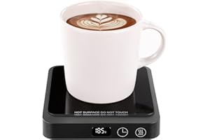 Rigstne Coffee Mug Warmer - 20W Portable Mug Warmer for Desk, Coffee Cup Warmer with Auto Shut Off, Candle Warmer Plate for T