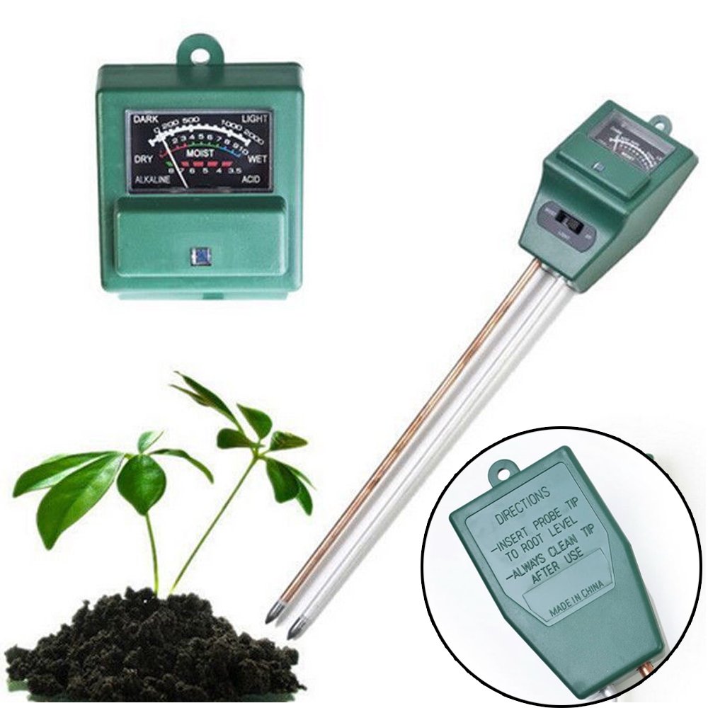 3 in 1 PH Tester Soil Water Moisture Meter Indoor/Outdoor Plant Monitor