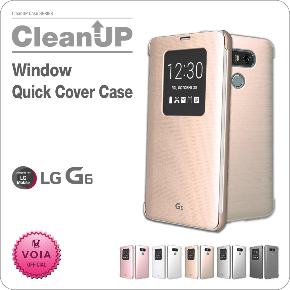 VOIA LG G6 Window Quick Cover Case (Gold)