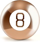 WICKED GIZMOS Magic 8 Ball Rose Gold – Classic Retro Mystic Gadget