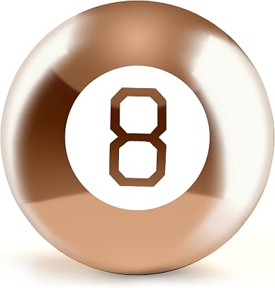 WICKED GIZMOS Magic 8 Ball Rose Gold – Classic Retro Mystic Gadget