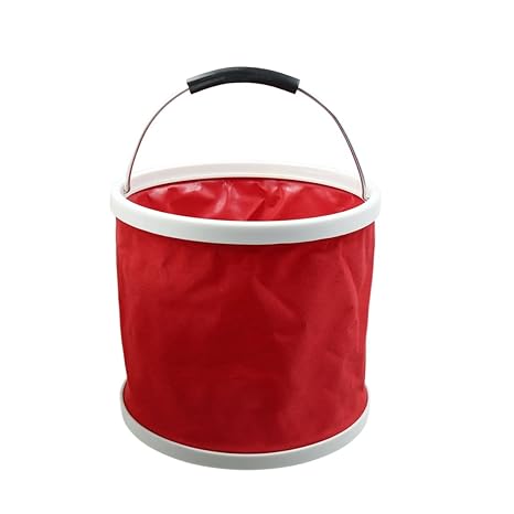sourcing map Camping Draussen tragbar faltbar Waschbecken Abwaschbecken Becken Eimer 9L DE de