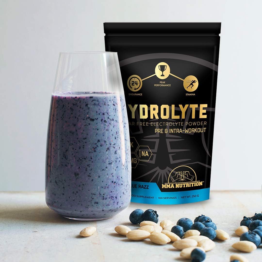 Hydrolyte BluRazz - 100 Servings Sugar Free Electrolyte Powder with Magnesium, Potassium - Boost Endurance and Reduce Fatigue with This Electrolyte Supplement - Maximum Hydration - Keto Friendly: Health & Personal Care