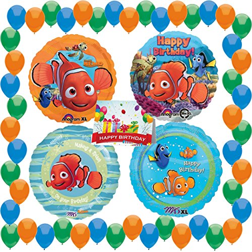 Nemo Party Supplies Birthday Balloon Bundle
