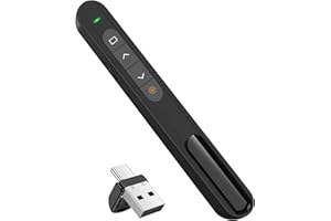 Presentation Clicker for Powerpoint Presentations, VRAJJTY Presenter Power Point Slide Clickers for Open Hyperlinks & Volume 