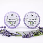 AGRIVO Shampoo and Conditioner Bar (2.12oZ) - Strengthen & Volumize All Hair Types Anti-Dandruff Shampooo for Women Men Conditioner Bar Natural Ingredients Shampoo for Dry Hair (Lavender)