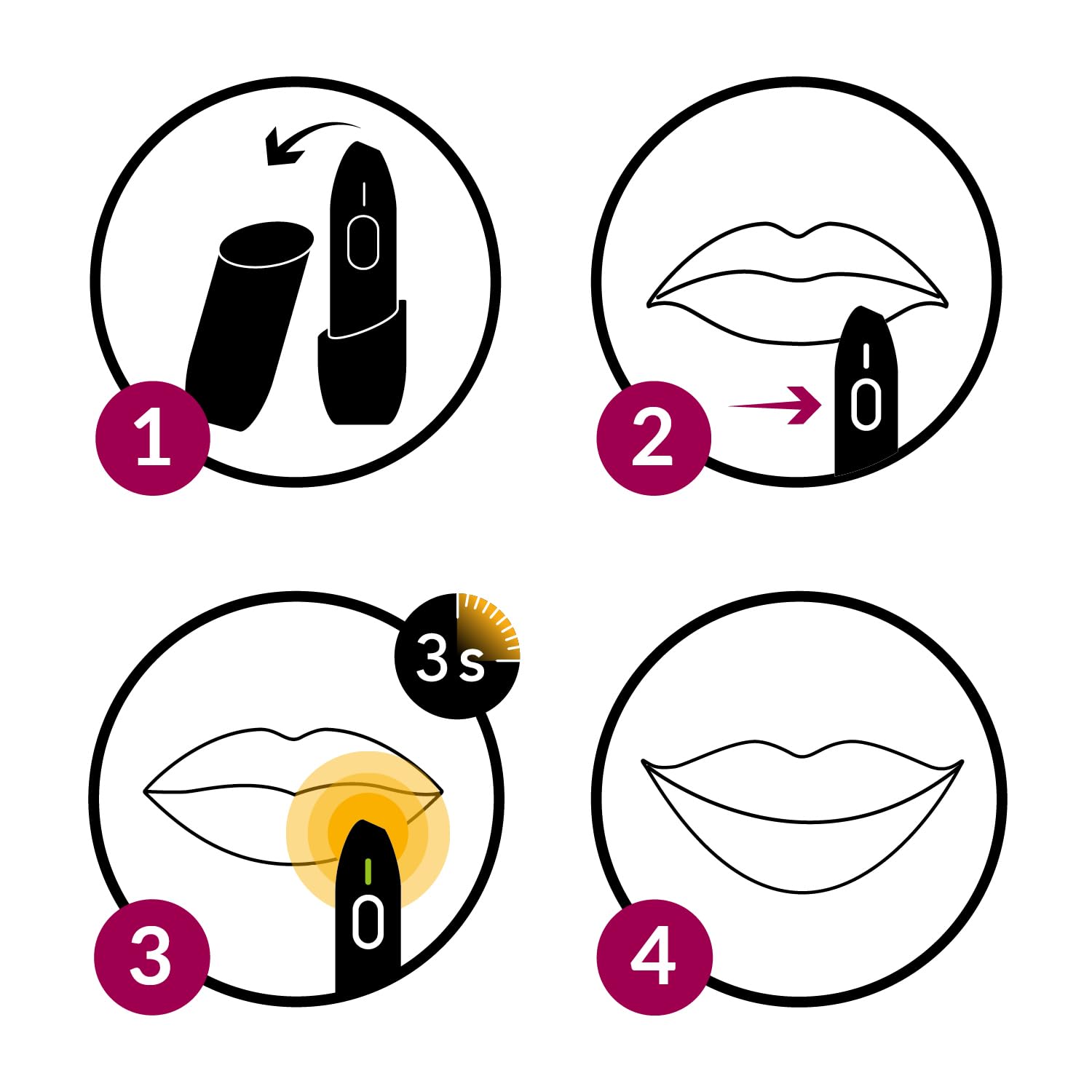 herpotherm neo bei Lippenherpes, wirkt mit konzentrierter Wärme, der original Herpesstift, schnelle Hilfe auf Knopfdruck, bis zu 200 Anwendungen mit einem Set Batterien möglich 3