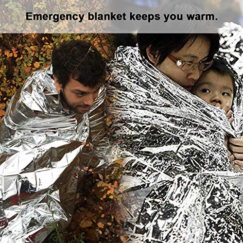 NOAA Weather Radio Hand Crank Solar AM FM 2000mAh Power Bank Emergency Weather Alert LED Flashlight Reading Lamp SOS Alarm with Emergency Blanket (RED) - Thumbnail 6