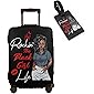 Travel Suitcase Protector African American Woman Elastic Protective Washable Luggage Cover With Concealed Zipper…