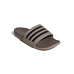 adidas Unisex Adilette Comfort Slide Sandal, Blanch