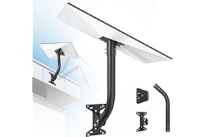 ASTRABASE Starlink Gen 3 Mount, 360° Rotatable Starlink Mount for V3 Starlink Standard Dish, Starlink Mounting Kit for Wall/Roof with Carbon Steel Pipe Poles and Adapter