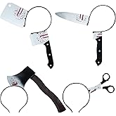 IMERAGO Halloween Headbands Costume Accessories Bloody Weapon Party Decorations Cosplay Props for Men Women