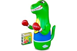 PREFERRED TOYS - Inflatable Punching Bag for Kids - Bop Bag Inflatable Punching Toy - Inflatable Dinosaur with Instant Bounce
