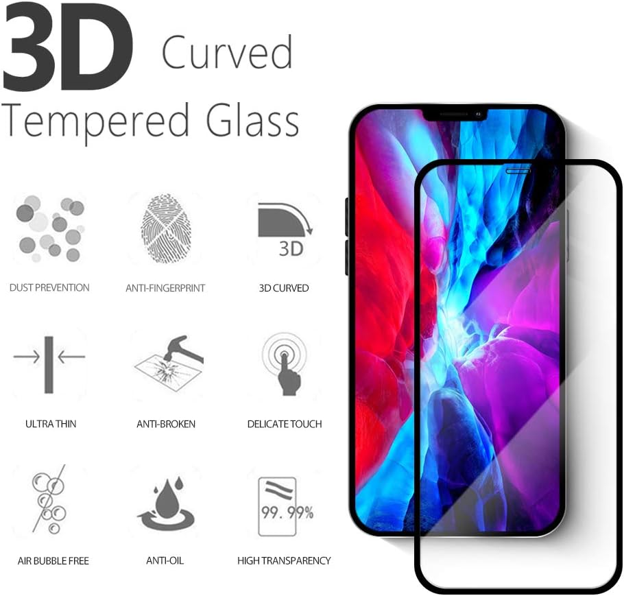 Glass Screen Protector Compatible with iPhone 12 Pro Max - Image 3