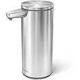 simplehuman 9 oz. Touch-Free Automatic Rechargeable Sensor Pump, Brushed Stainless Steel, New