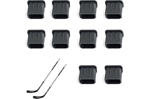 Pcmursal 10 Pieces Hockey Stick End Plugs, Hockey Stick Butt End Caps