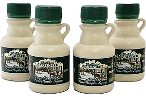 Cruchons 4X100ml - Sirop d’érable Pur CANADA A - DORÉ, GOÛT DÉLICAT- Collection Martinette Original | 4X100ml Jugs maple syru