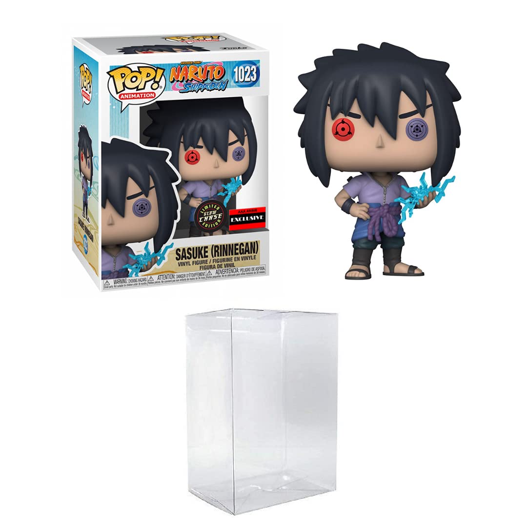 Funko Naruto Shippuden Sasuke Uchiha (Rinnegan) Pop Figure Chase Bundled with a Byron's Attic Pop Protector