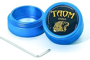 BANLY TAOM Round Shaped Pool Chalk Holder, Portable Pool Chalk Cubes, Magnetic Mini Chalk Holder Pool Billiards, Pool Cue Chalk Case Container Box for Billiard Cue Tip Tool Pool Table Snooker Accessories