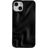 Caseative for iPhone 13 Case, Black | Water Ripple Pattern Wave