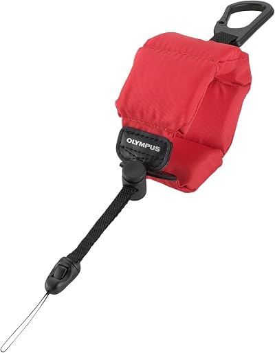 OM SYSTEM Olympus CHS-09 Floating Handstrap Red for Tough Camera Series