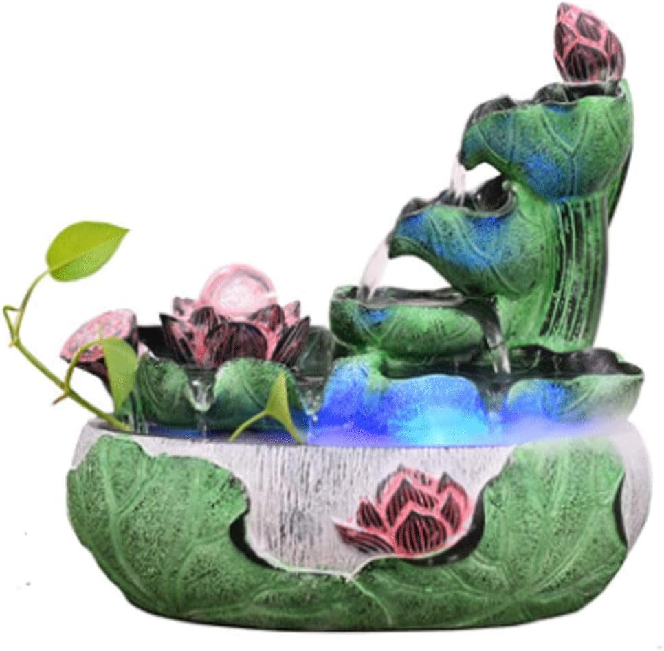 Tabletop Water Fountain Lotus Water Indoor Fountains Tabletop Water