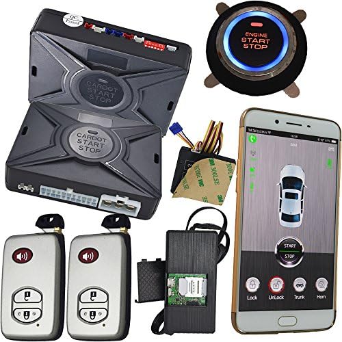 Gps Gprs Tracking System Car Alarm Security Gsm Mobile App Control Keyless Start Stop