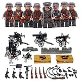 Real Minifigures Set - 8pcs Army Minifigures soldier with Military Weapons Accessories Soldier Minifigures Toys Building Blocks 100% Compatible