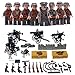 Real Minifigures Set - 8pcs Army Minifigures soldier with Military Weapons Accessories Soldier Minifigures Toys Building Blocks 100% Compatible