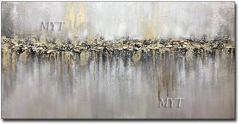 STCMW Hand painted modern oil painting landscape oil on canvas art gold abstract home decoration wall map-24 * 35inch