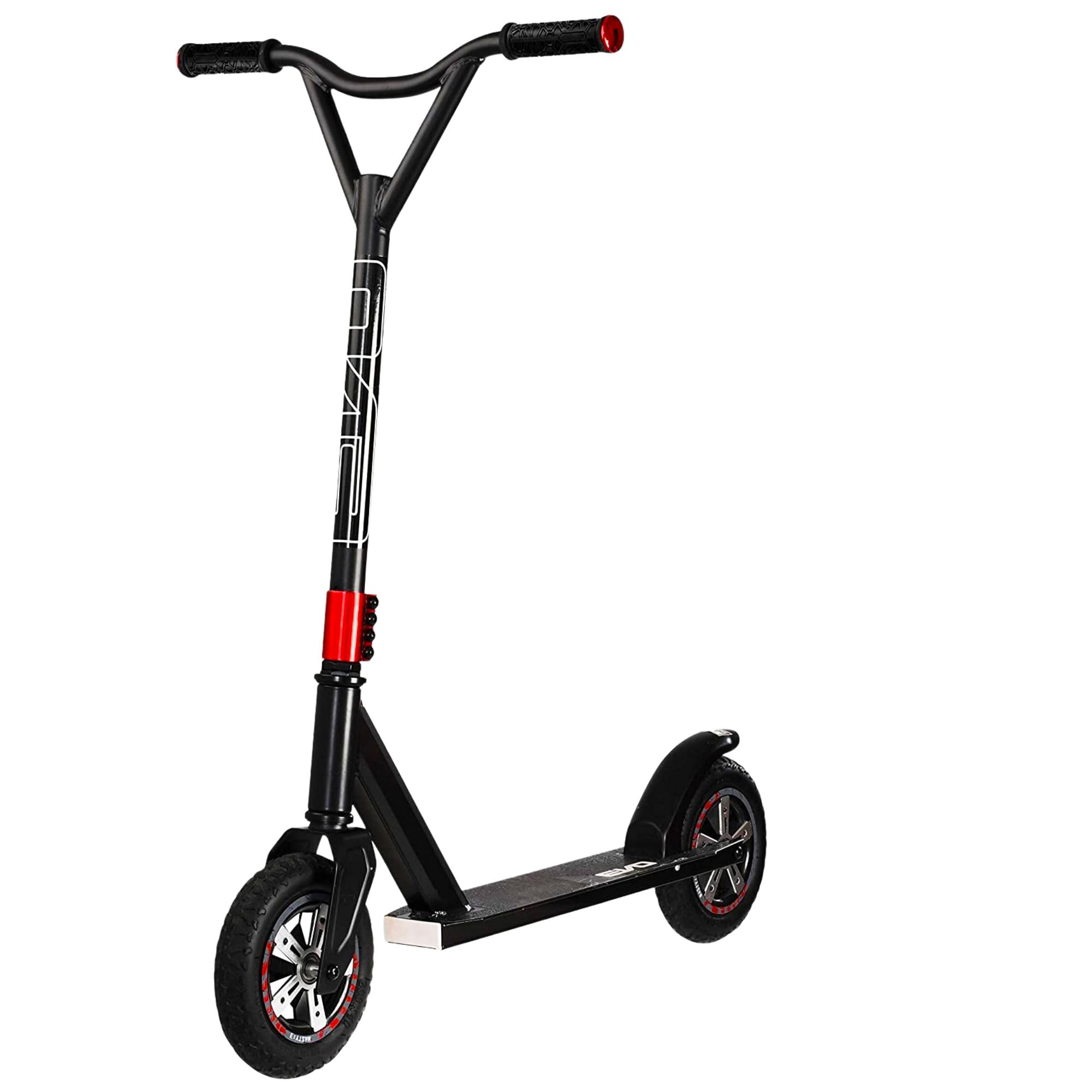 Evo Dirt Rider Scooter with Chunky Wheels Perfect For Off Road Stunts & Tricks Scooter for Teenager and Adults | Dirt Ramp Trick Scooter Ages 6-18+ Max. Weight 100kg (Black)