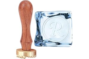 CRASPIRE Ice Stamp Letter R Cube Branding with Removable Brass Head & Wood Handle Vintage 1.1/'' for Cubes Cocktail Whiskey Mojito Drinks Bar Making DIY Crafting, DIY-CP0008-41R-US15