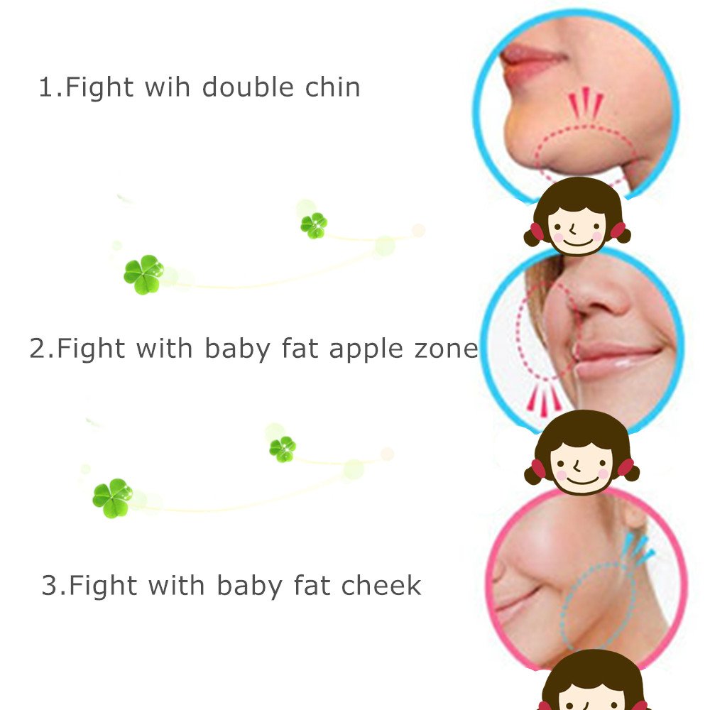 Careshine Pink Green 12 roller wheels Face Cheek Massager Slimming Remove Chin Neck Facial Massager