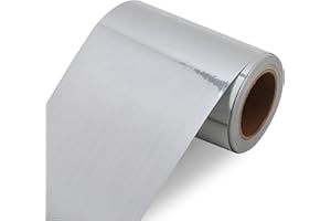 Trimold Self-Adhesive Wallpaper Border for Kitchen Bathroom Mirror Frame, Peel and Stick Waterproof Contact Paper Sticker Tape Trim (Brushed Silver, 32.8ft x 3.9in)