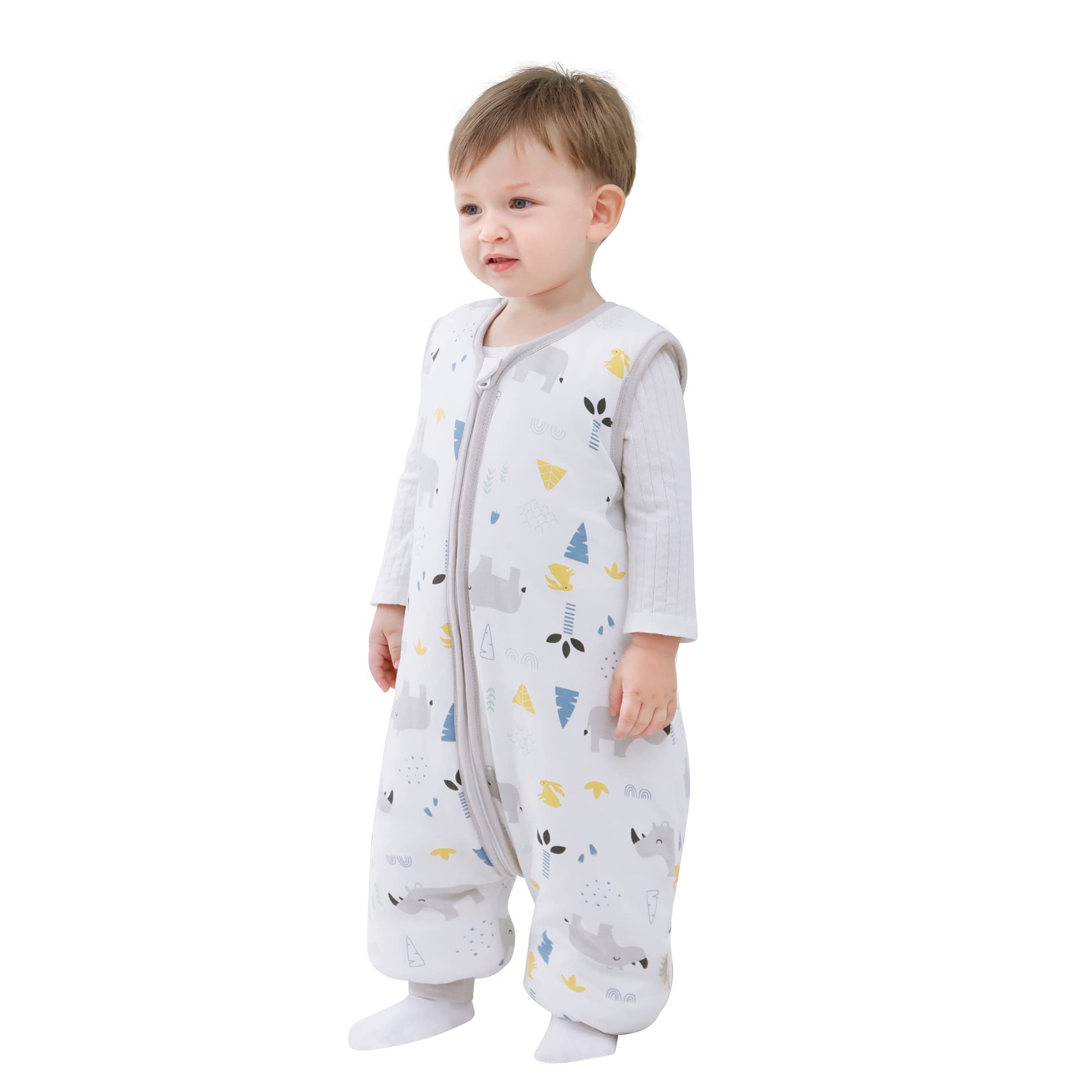 Mosebears 2.5 Tog Baby Sleeping Bag 18-36 Months Children's Cotton Sleep Sack Various Sizes Autumn Winter Baby Wearable Blanket With Feet.