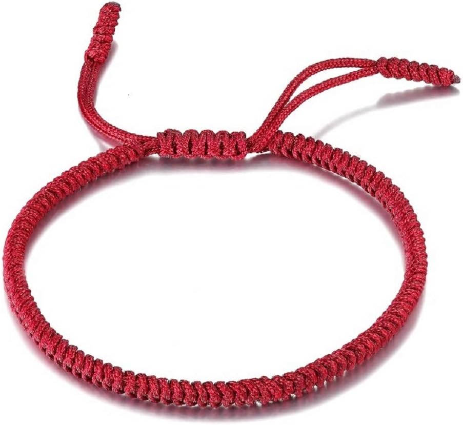 Handmade Tibetan Lucky Bracelet Tibetan Buddhist Woven Bracelets Mens Womens Lucky Red String Bracelets for Protection