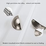 LONTAN 4 Pack Brushed Nickel Cup Pulls 3in 76mm Hole Centers Zinc Alloy view 3