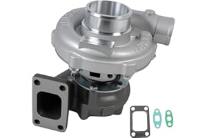 YOMALL T3 T4 T04E Turbo Turbocharger Universal for 4/6 Cylinder 1.5L-2.5L Engine, 0.57 A/R 48.1 Trim 400+HP Boost Stage III Charger, for Civic 1990-2015, 318i 320i 323ci 323i 325 325ci 325i, etc.