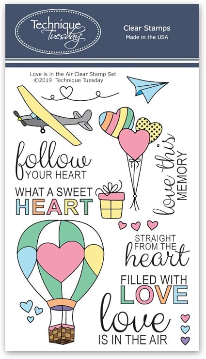 Amazon Co Jp Love Is In The Air クリアスタンプ フォトポリマースタンプ クリアラバースタンプ カード作成用スタンプ スクラップブックスタンプ ホーム キッチン