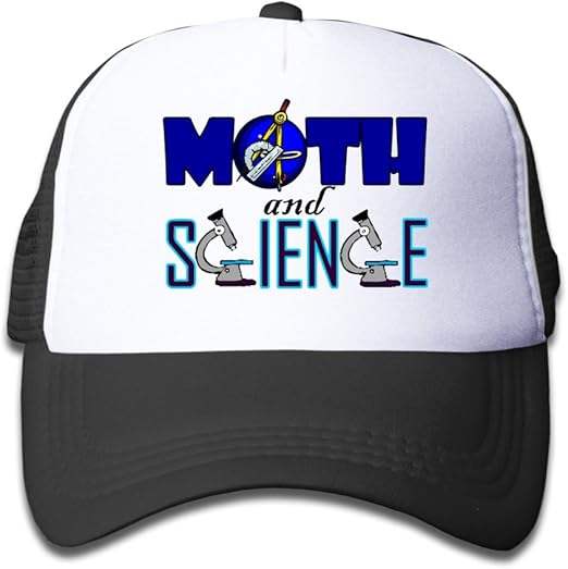 Classic Kids Hat Cool Math Science Two Tone Adjustable Mesh