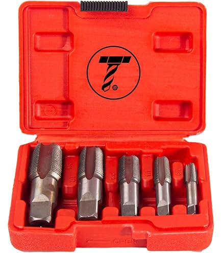 Kit De 10 Piezas QWORK - Extractores De Tornillo Y Brocas De Cobalto, HSS Con Revestimiento De Titanio