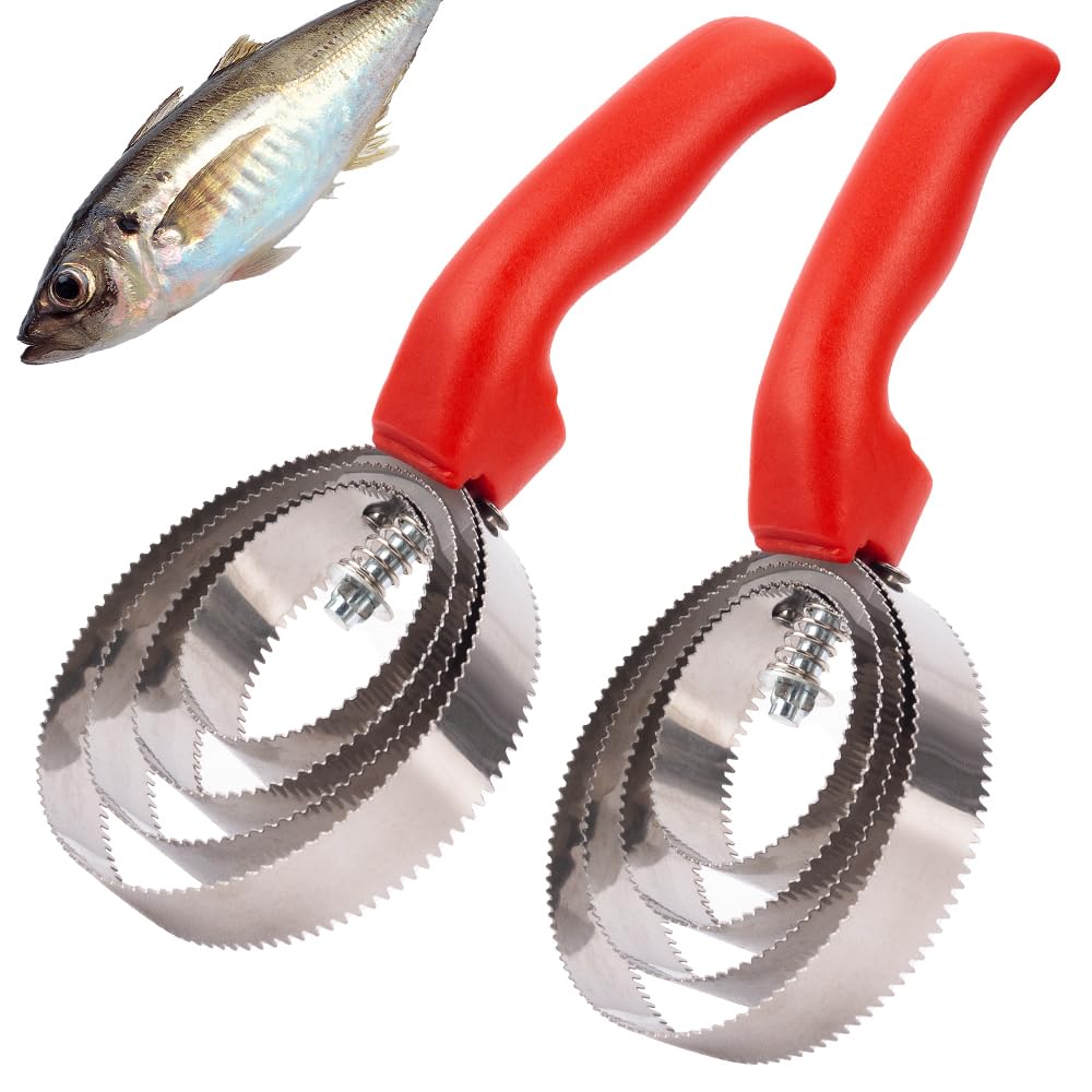 Fish Skin Brush Fast Remove, 2 Pack Stainless Steel