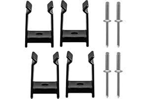 doufuhua Pontoon Boat Top Bimini Clips Fit for Marine Bimini Top Square Frames, Bimini Top Hardware Durable Marine Grade Bimini Top Pole Clips for 1-1/4 Inch Bimini Top Hardware Square Tube, 4 Pack