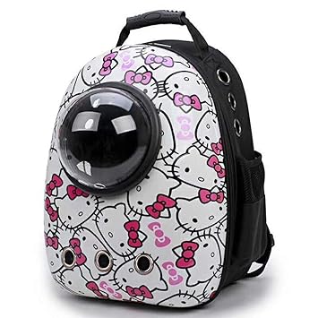 SRI Astronaut Pet Cat Dog Puppy Carrier Travel Bag Space Capsule Backpack Breathable (Yellow Blue), Yellow Blue, Small, 500 g