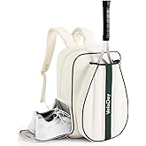 VELADAY Quilted Tennis Bag for Women Men- Large Tennis Backpack Holds 2 Rackets with Ventilated Shoe Compartment & Wet Pocket