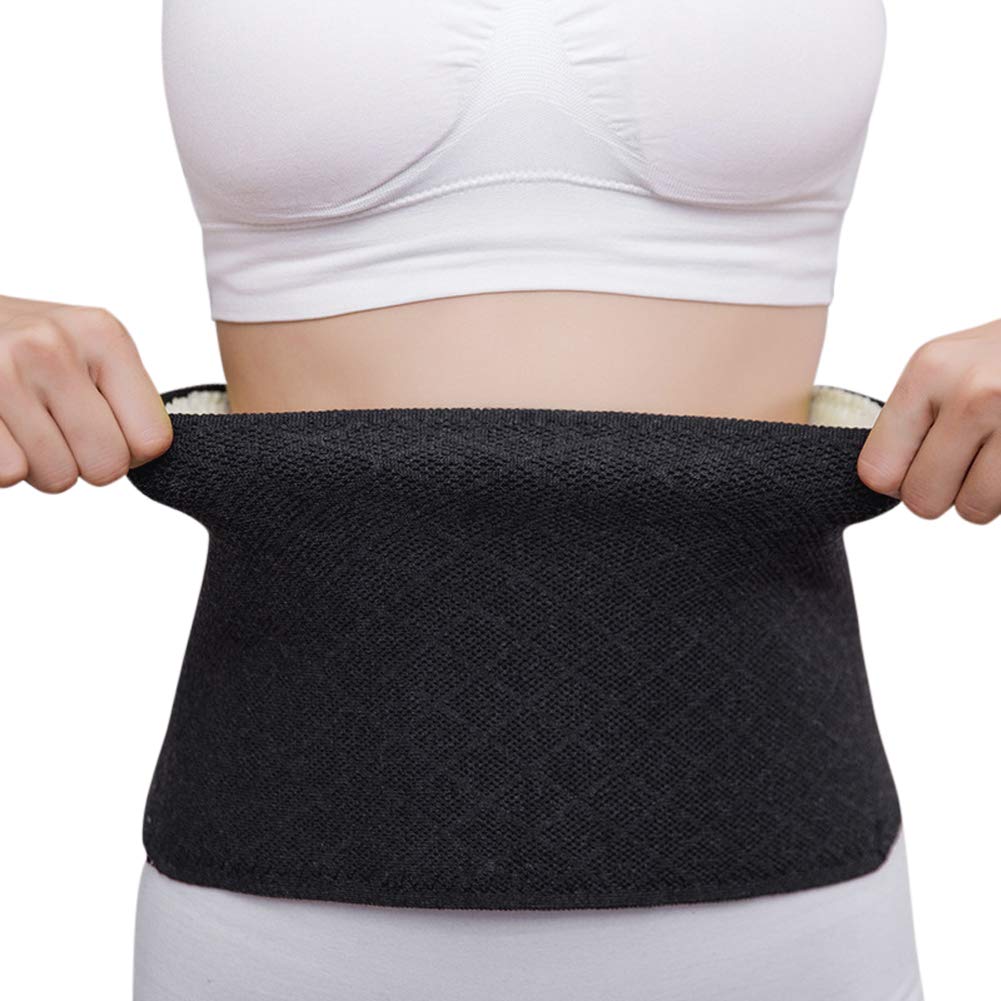 Thermal Kidney Warmer Waist Support Abdominal Binder Lumbar Support Cashmere Waist Warmer Stomach Kidney Protector Adjustable Slim Waist Trimmer Belt for Adults Kidney Pain Relief C Section Recovery