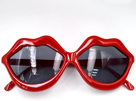 red lips sunglasses